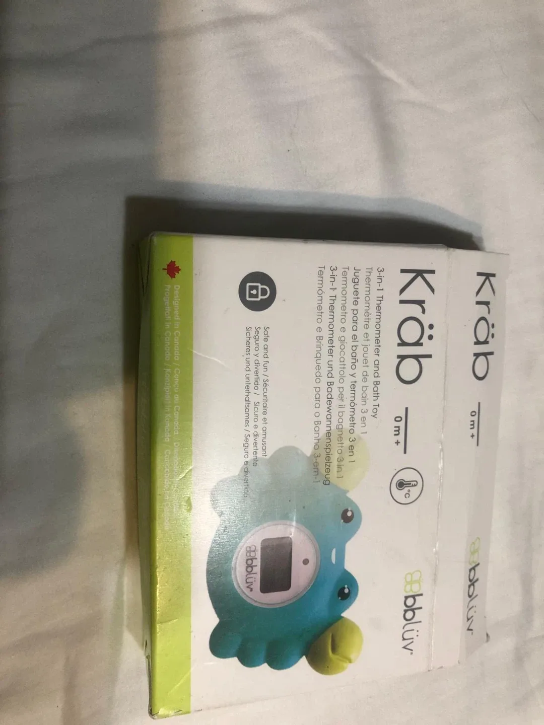 New bbbluv Krab 3-in-1 Thermometer & Bath Toy image indicator(7)