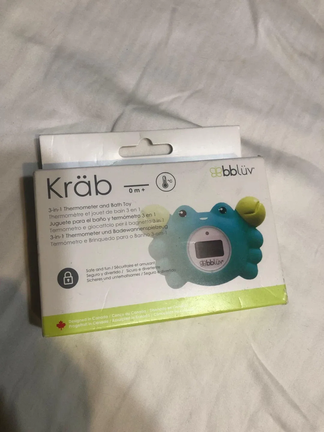 New bbbluv Krab 3-in-1 Thermometer & Bath Toy image indicator(4)