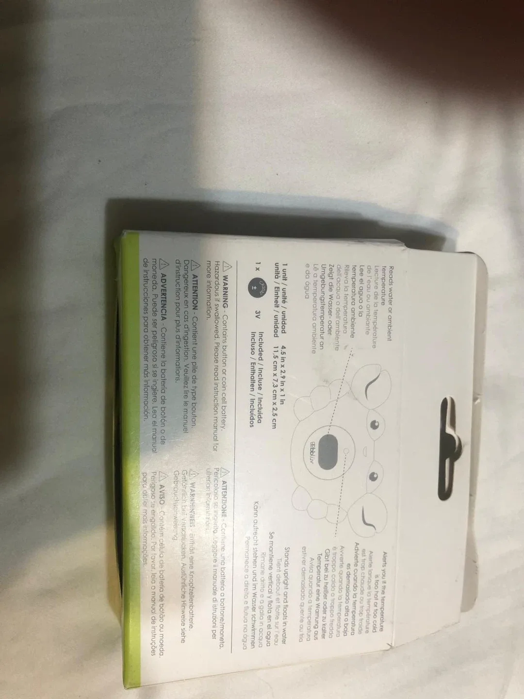 New bbbluv Krab 3-in-1 Thermometer & Bath Toy image indicator(6)