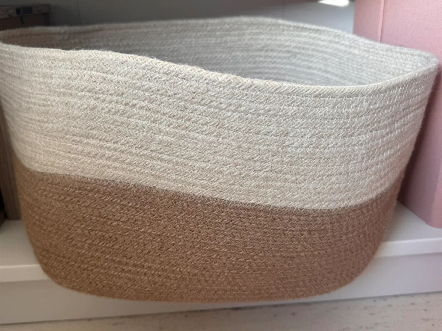 IKEA Ljungan Basket - Beige/White image indicator(2)