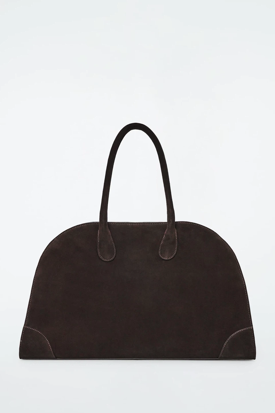 COS brown suede bowling bag - photo 4