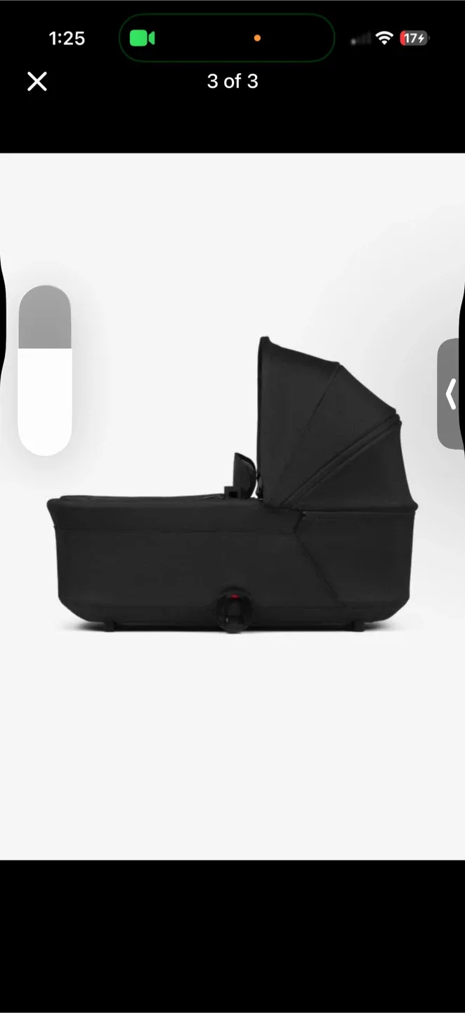 Joolz Hub² Space Black Carrycot - Like New!