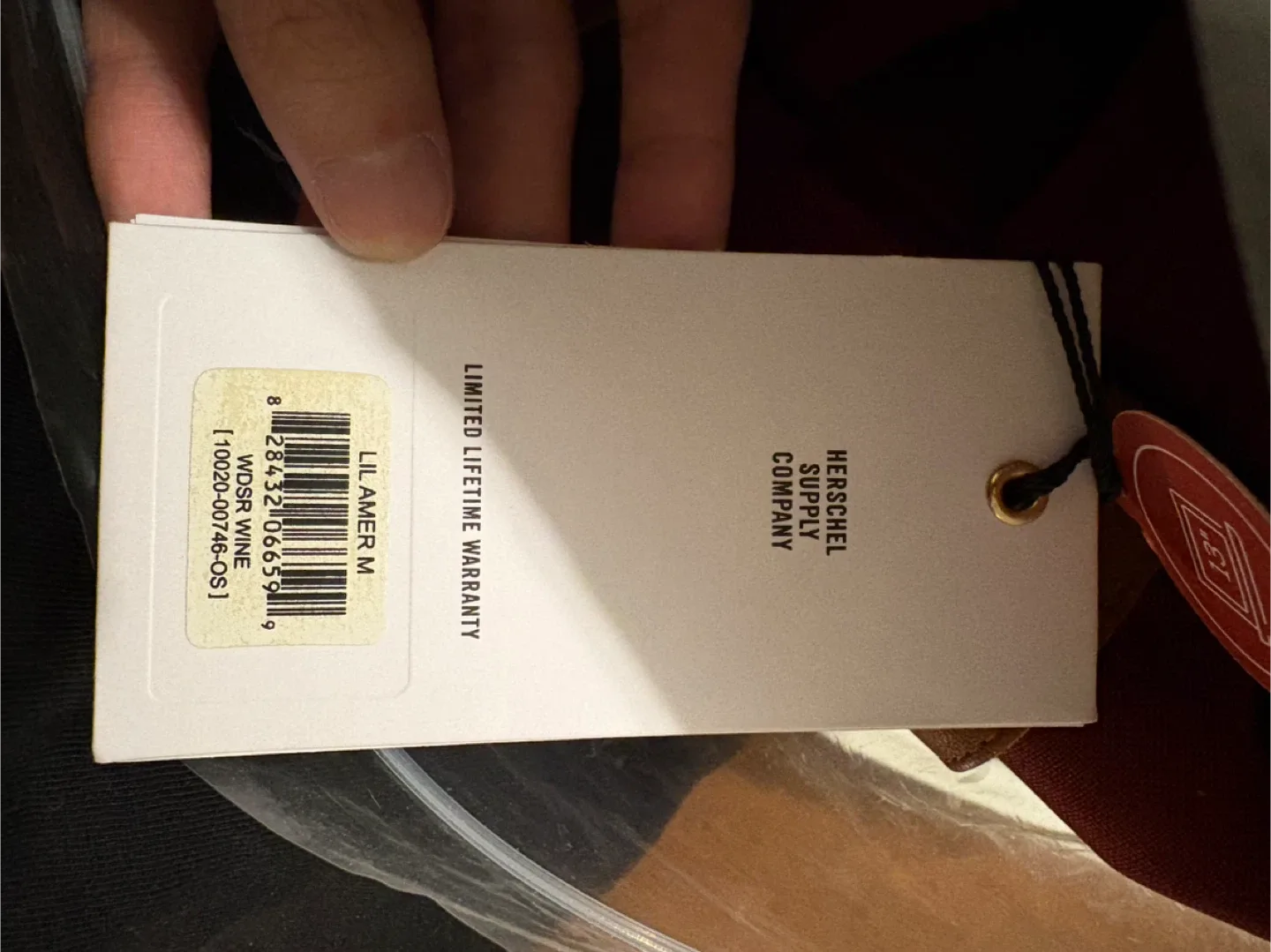 NEW NEVER USED, Herschel Backpack - Windsor Wine image indicator(3)