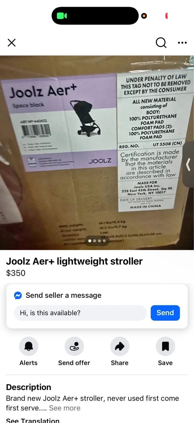 Joolz Aer+ Lightweight Stroller - Space Black image indicator(4)