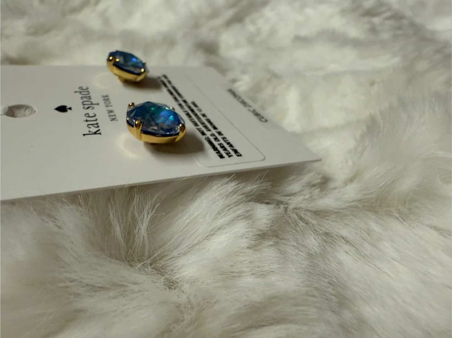 Kate Spade New York Blue Cubic Zirconia Earrings image indicator(6)