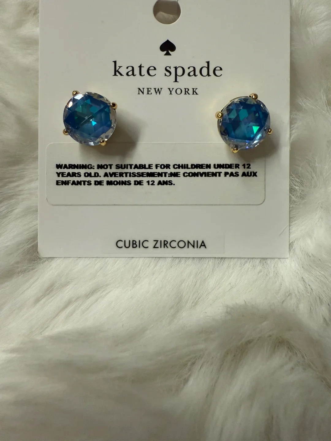 Kate Spade New York Blue Cubic Zirconia Earrings image indicator(7)