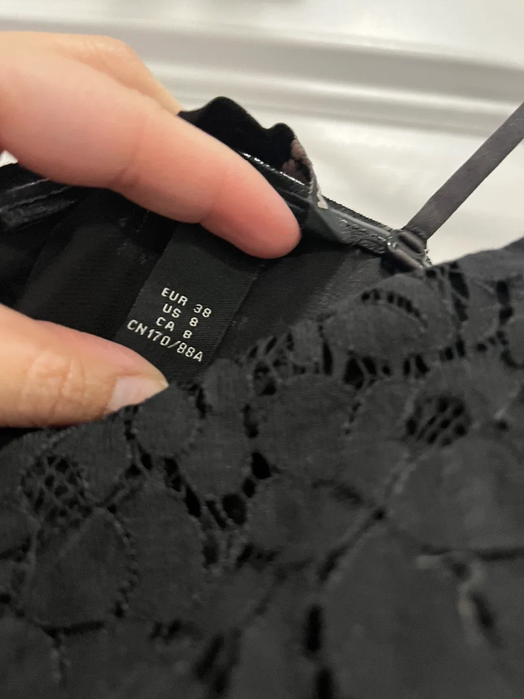 H&M Black Lace Dress - Size 6 / medium image indicator(4)