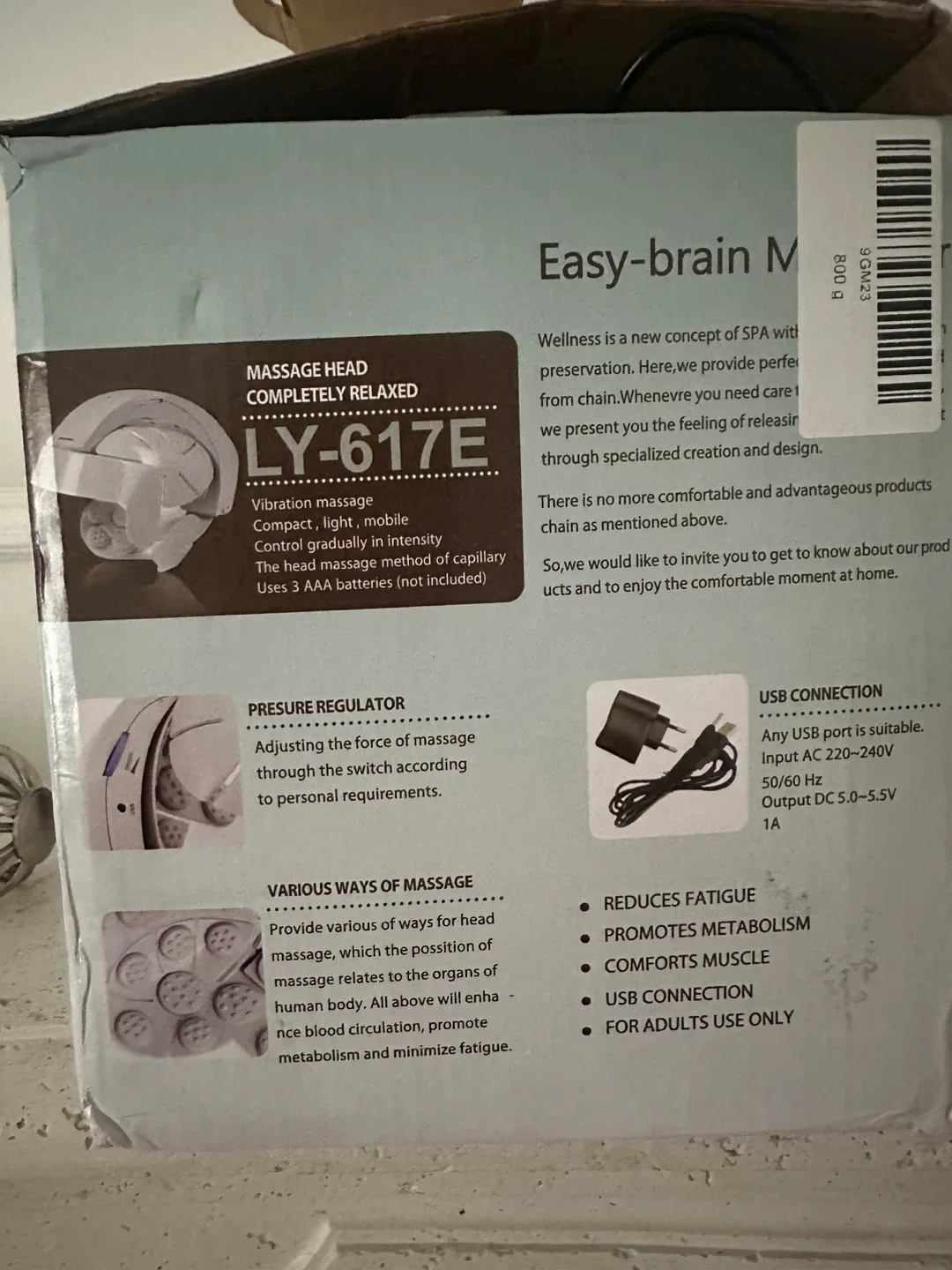 Easy Brain Massager LY-617E image indicator(2)