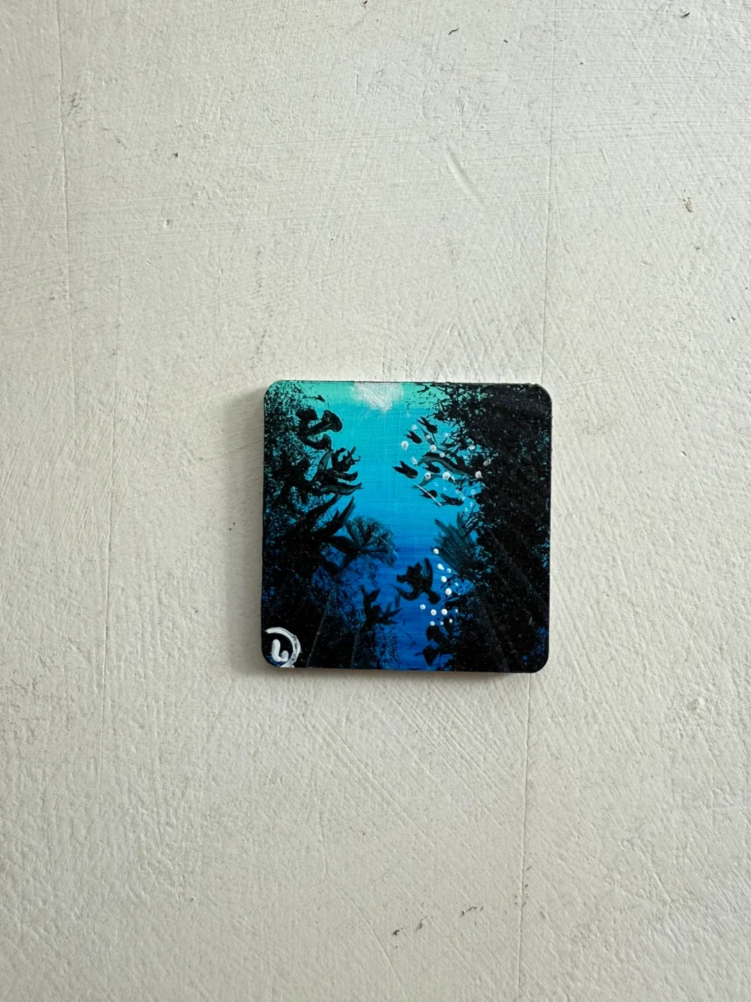 Handpainted Belize reef magnet