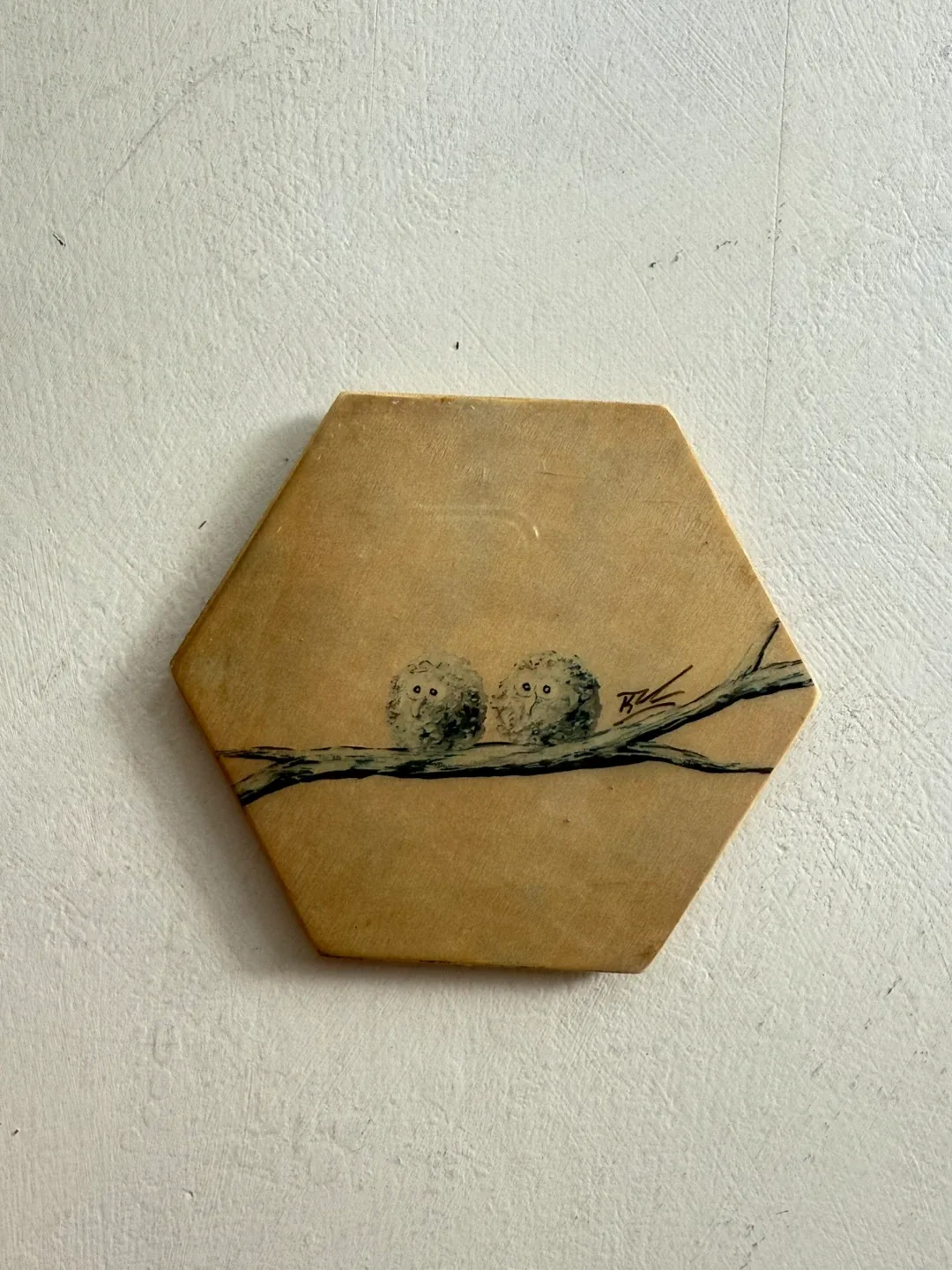 Original owl artwork magnet