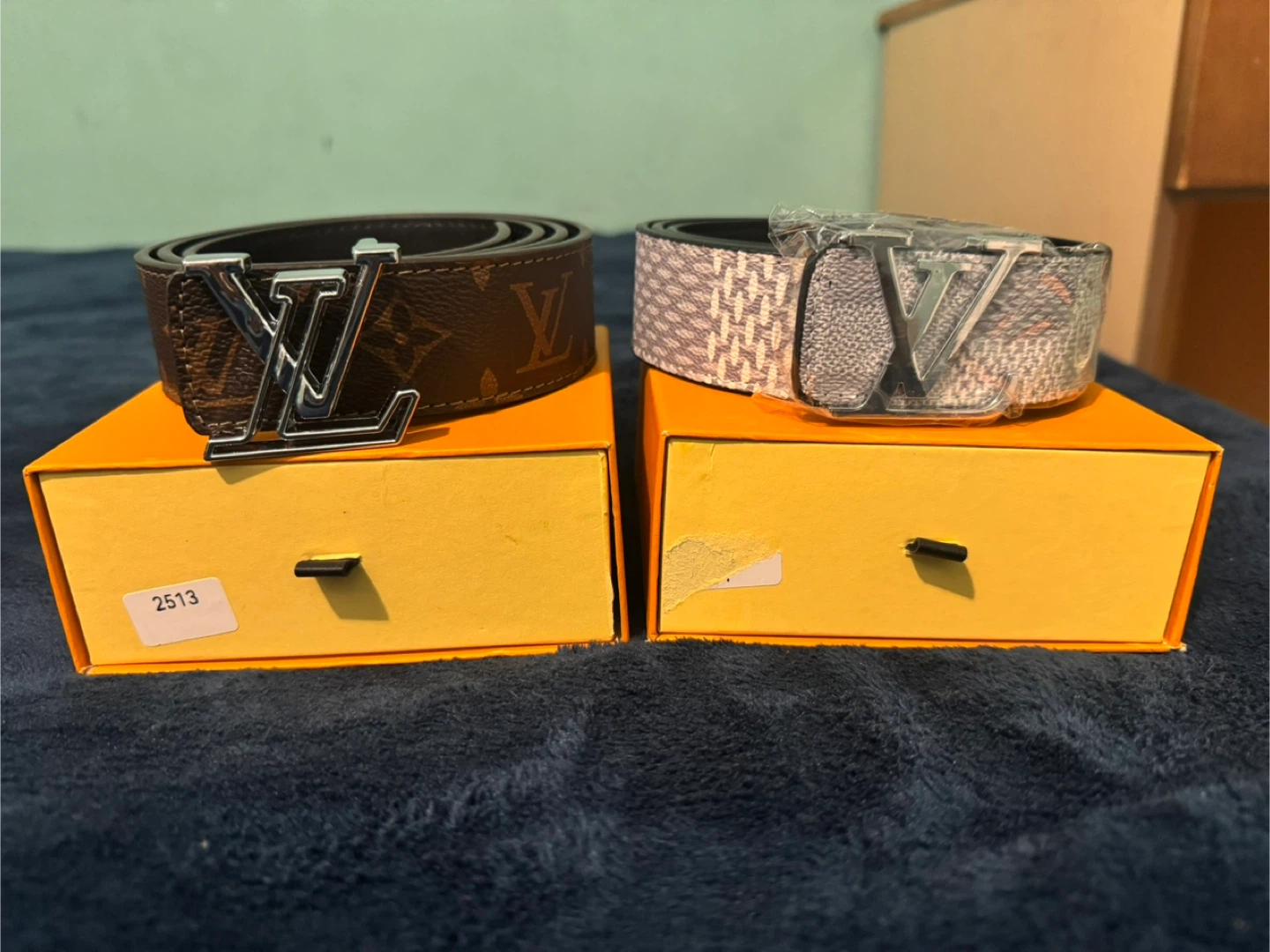 Louis Vuitton Belts - Brown & Grey - New in Box - photo 2