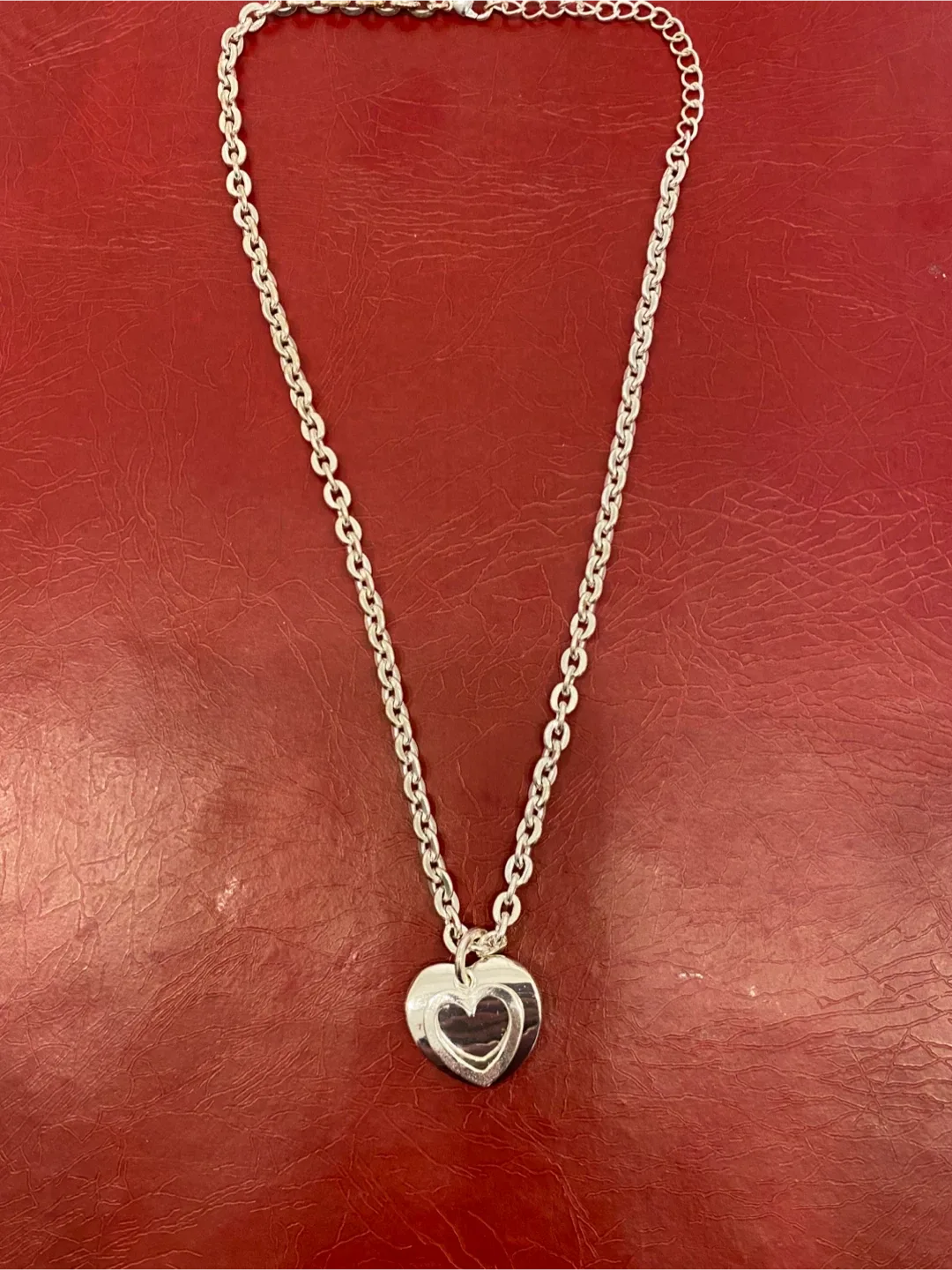 Silver Heart Pendant Necklace