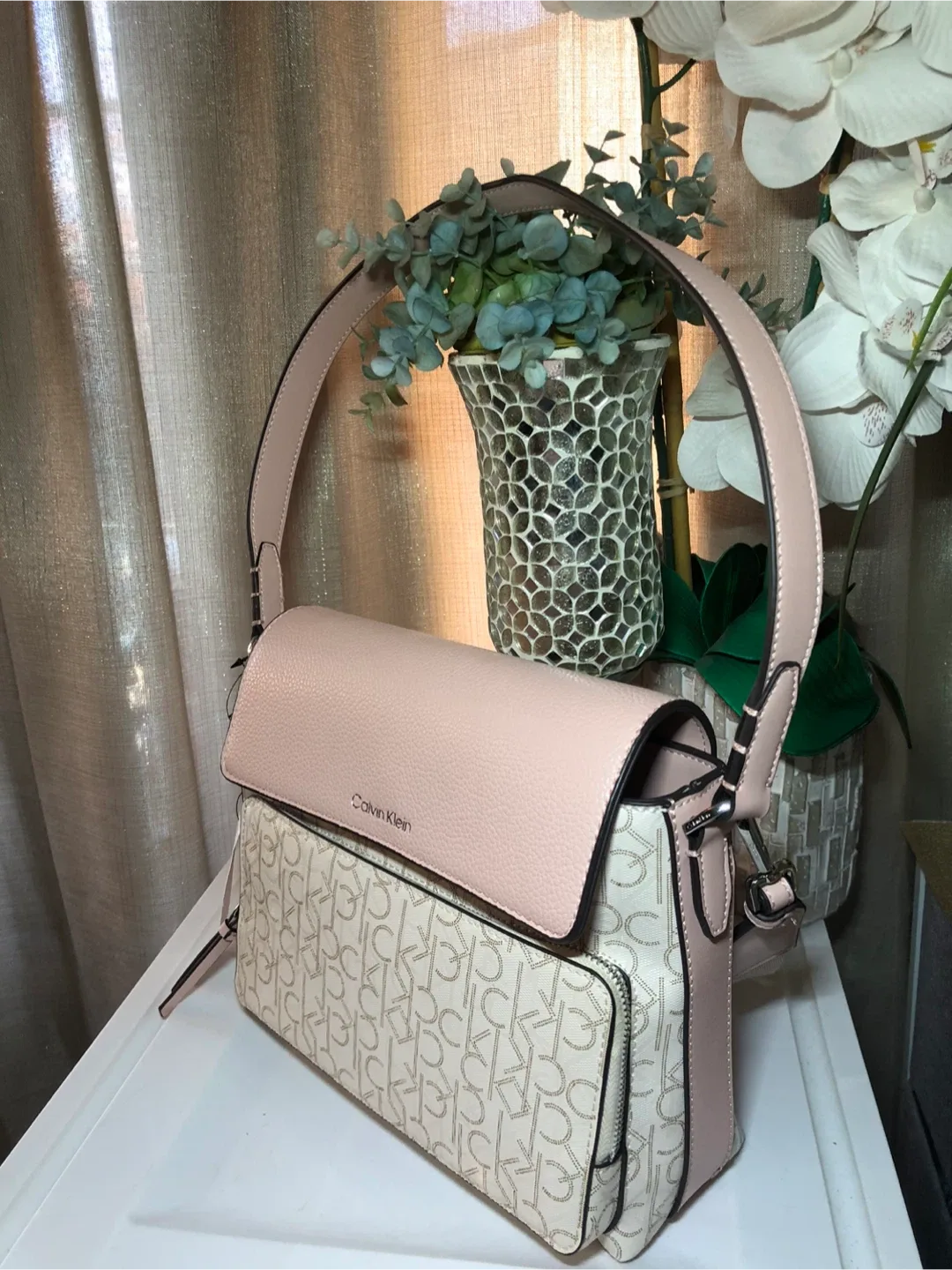 Calvin Klein Crossbody Bag - Pink & Beige image indicator(3)