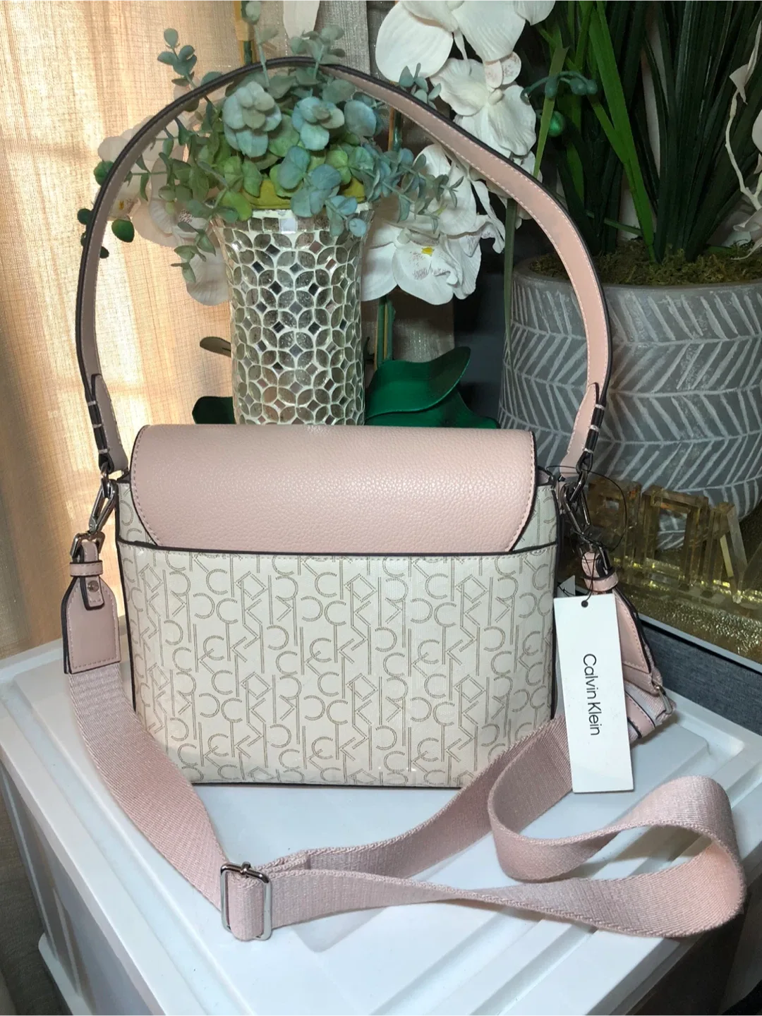 Calvin Klein Crossbody Bag - Pink & Beige image indicator(4)
