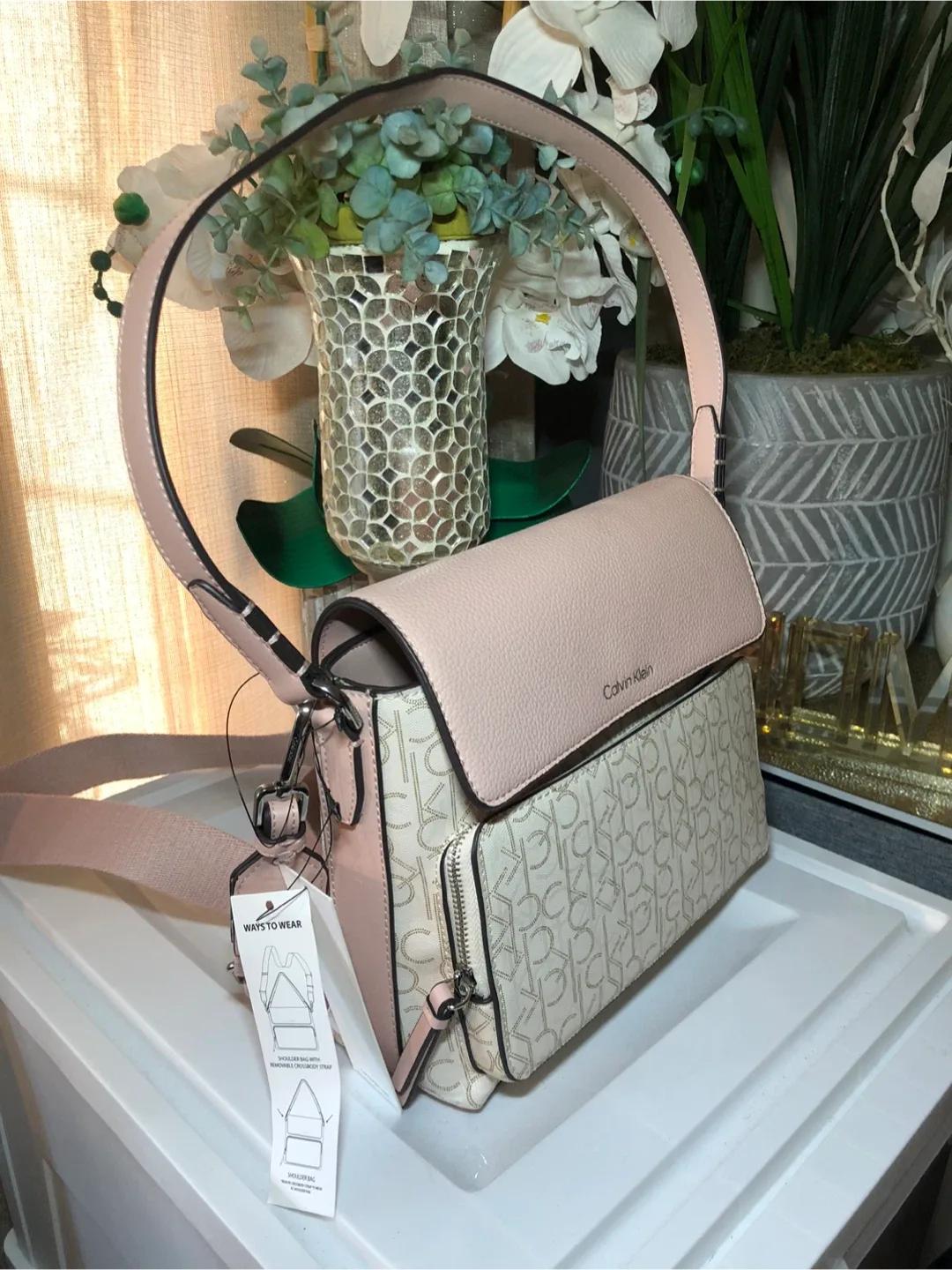 Calvin Klein Crossbody Bag - Pink & Beige image indicator(2)