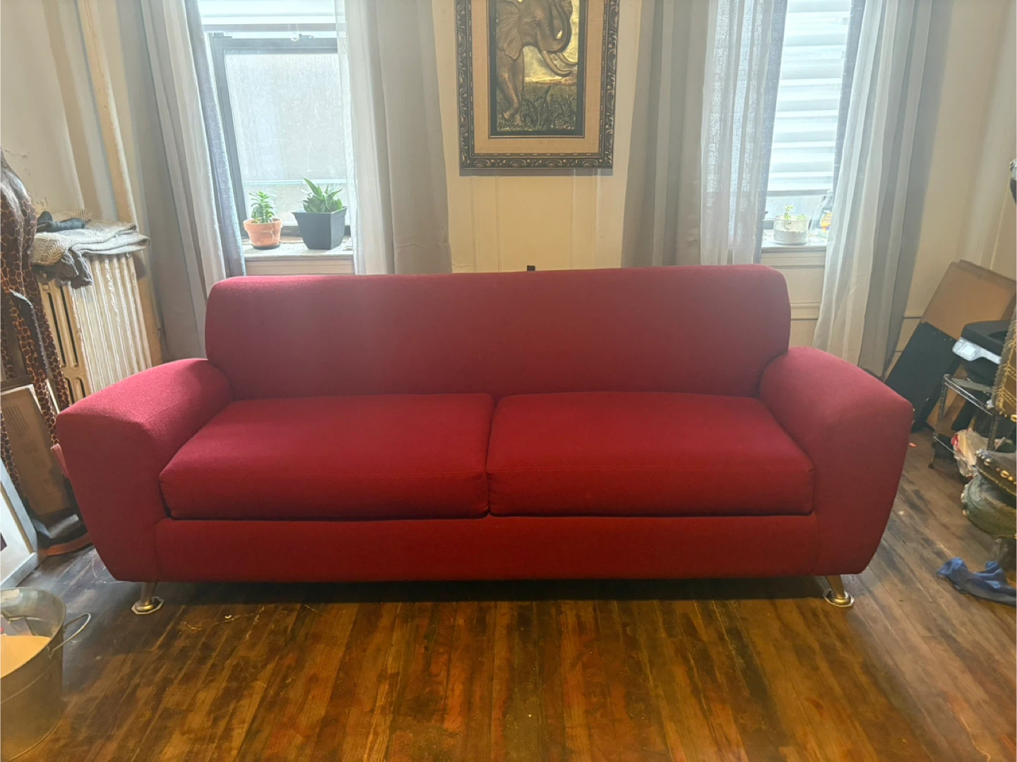 Red Sofa Bed