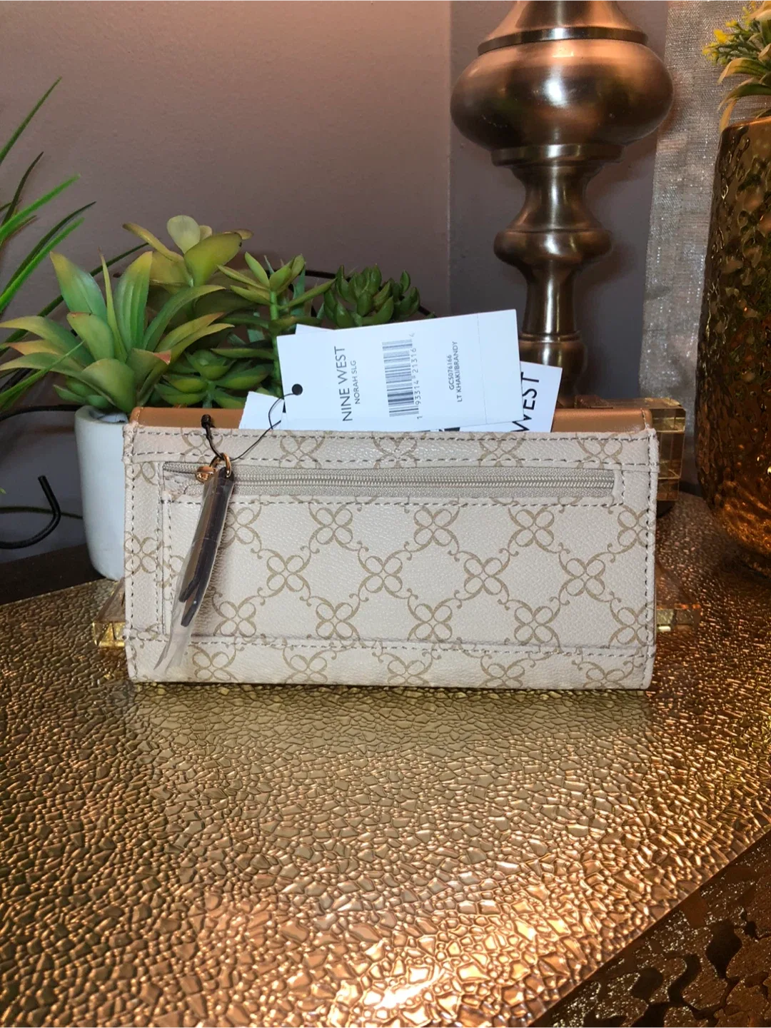 Nine West Beige & Brown Wallet - New! image indicator(5)