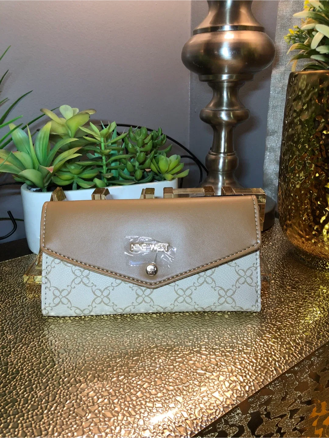 Nine West Beige & Brown Wallet - New! image indicator(6)