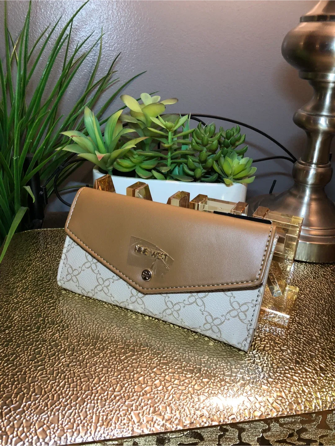 Nine West Beige & Brown Wallet - New! image indicator(4)