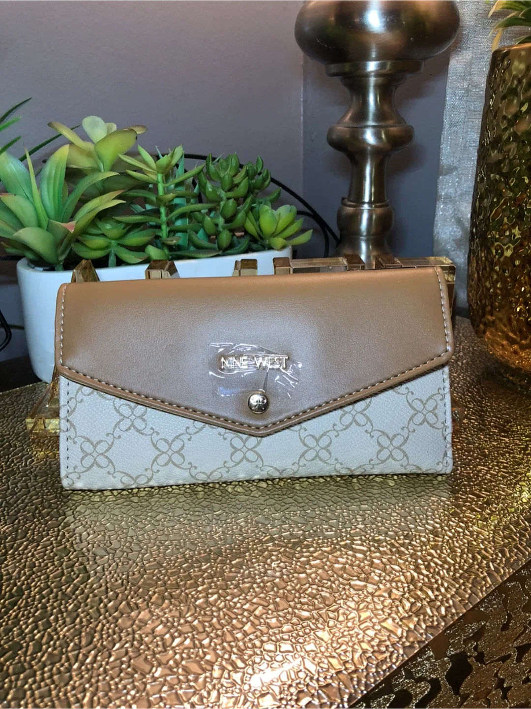 Nine West Beige & Brown Wallet - New!