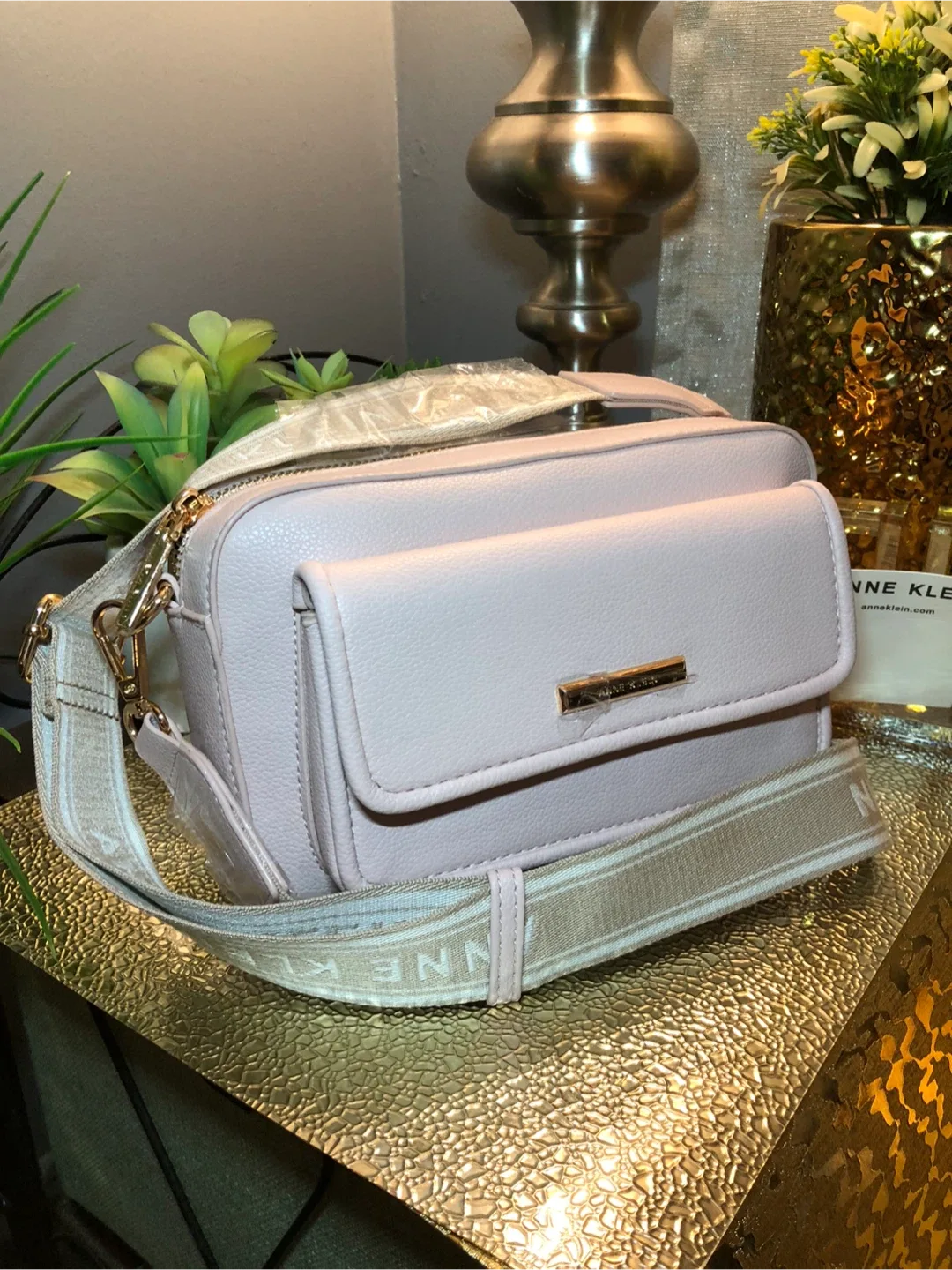 Anne Klein Dusty Pink Crossbody Bag - New with Tags! image indicator(2)