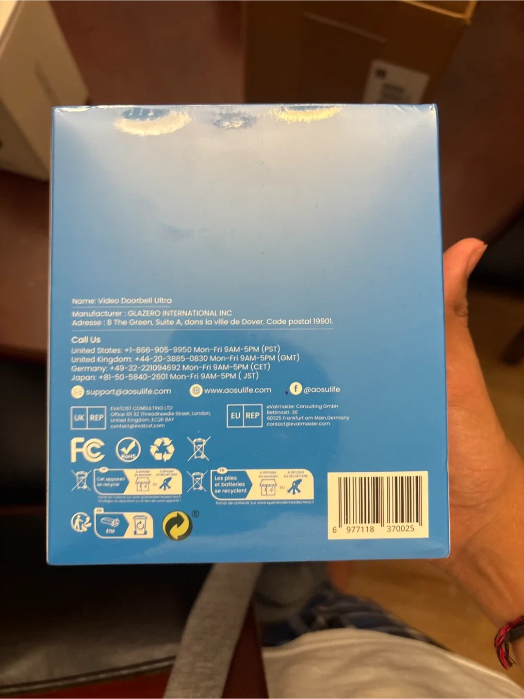 New aosu Video Doorbell Ultra & Wi-Fi HomeBase image indicator(2)