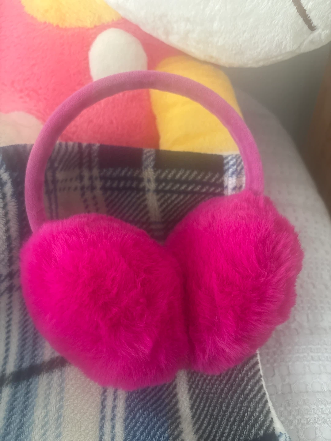 Pink Fluffy Earmuffs
