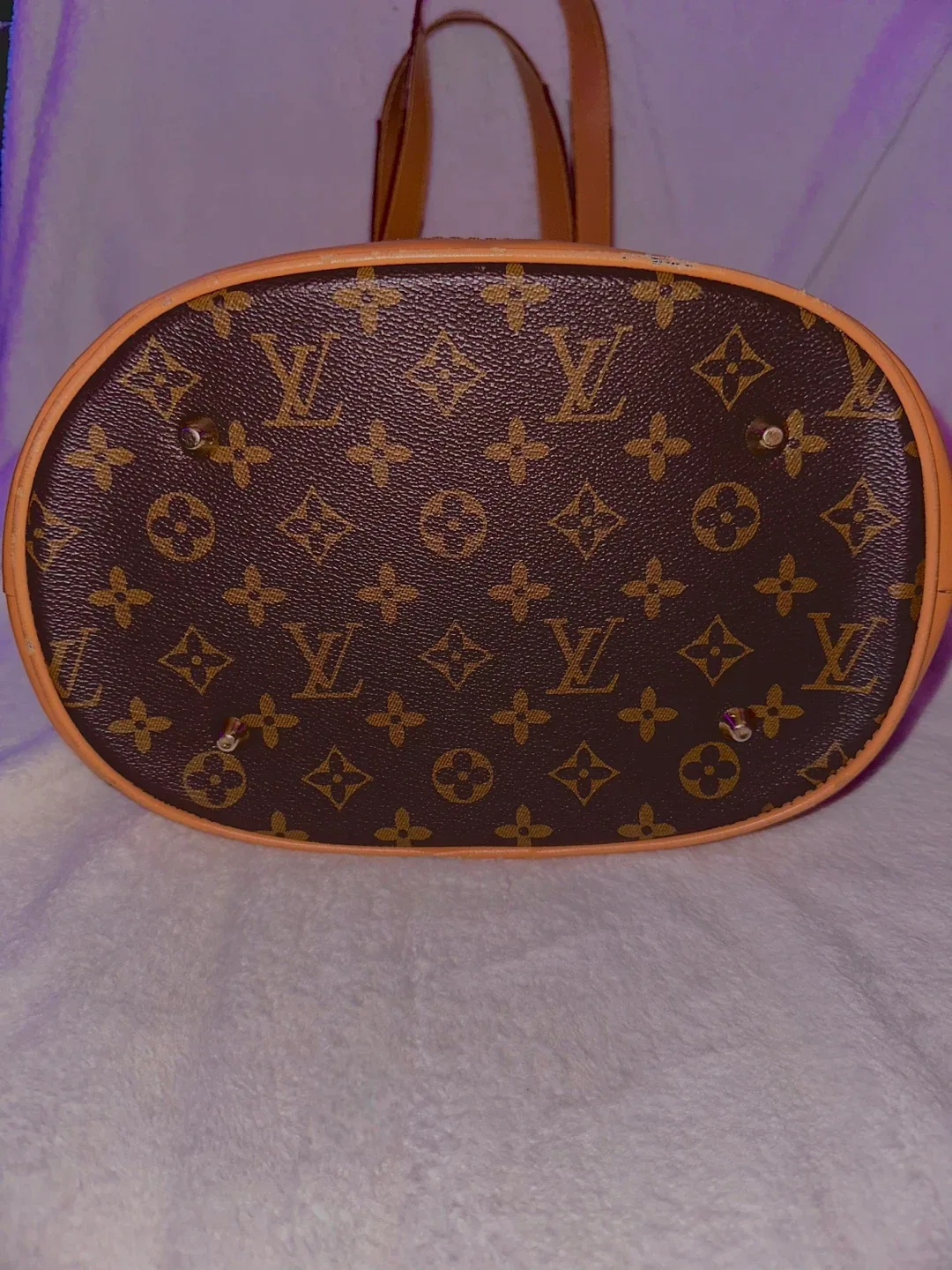 Louis Vuitton Monogram Brown Leather Tote Bag image indicator(2)
