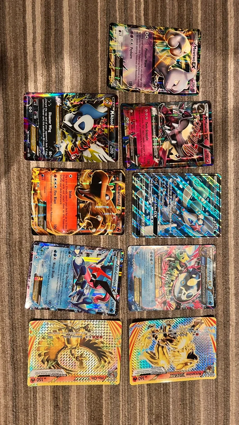 Pokémon (Big) Trading Cards - Mixed Lot