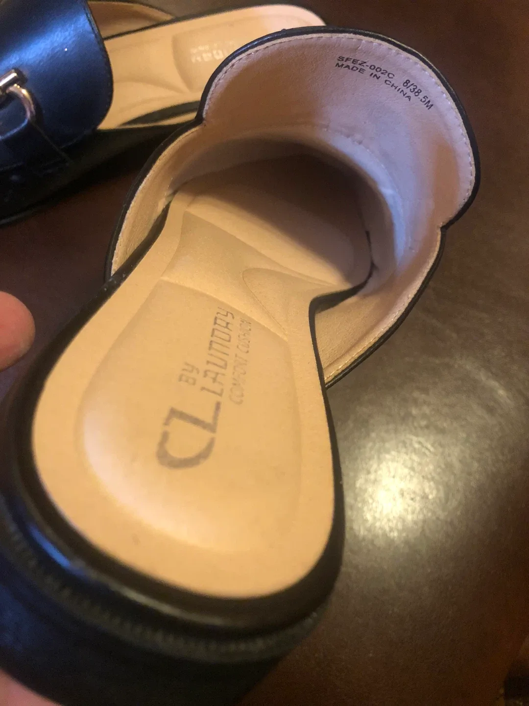 NEW CL by Laundry Black Mules size 8 image indicator(8)