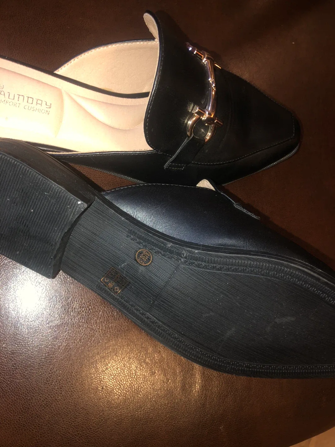 NEW CL by Laundry Black Mules size 8 image indicator(6)