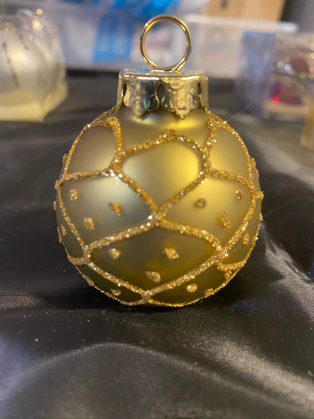 Set of 24 Seamless Glass Christmas Tree Ornaments - 67mm / 2.63" - photo 5