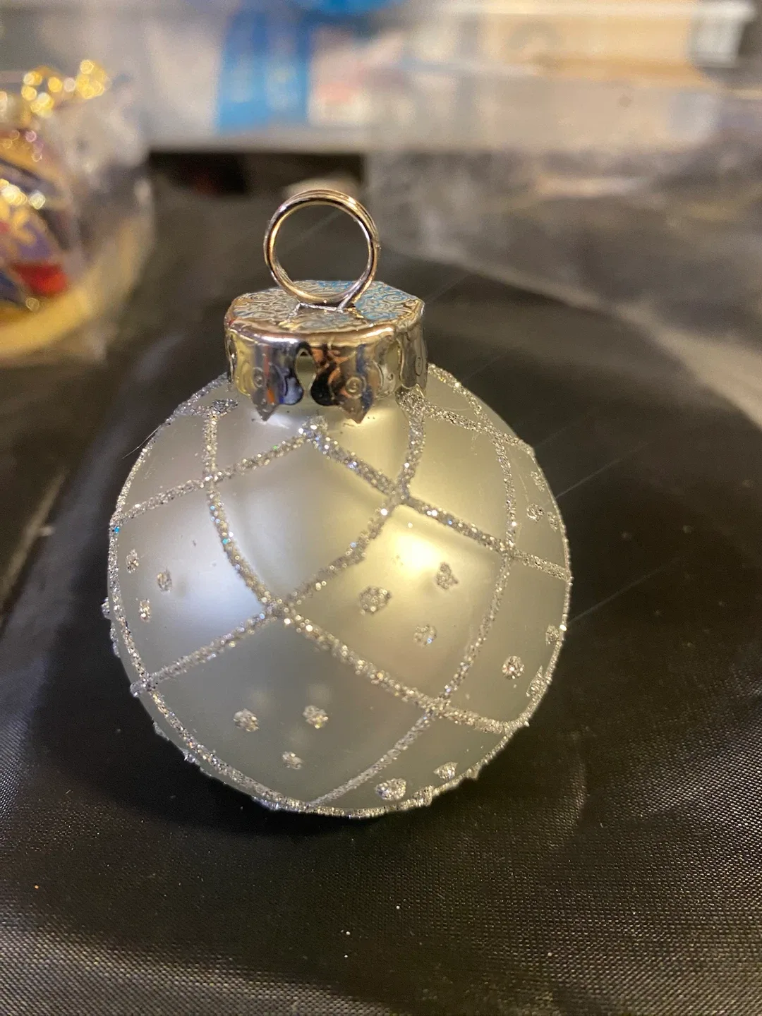 Set of 24 Seamless Glass Christmas Tree Ornaments - 67mm / 2.63" image indicator(7)