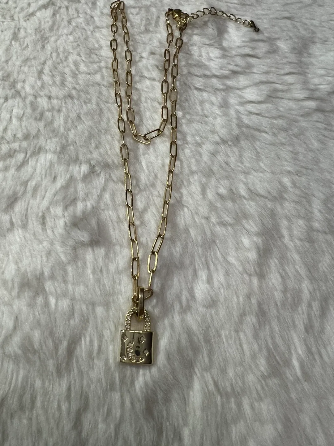 Lock and Key Gold Necklace