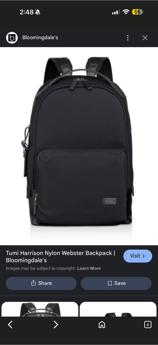 Tumi Harrison Nylon Webster Backpack - photo 5