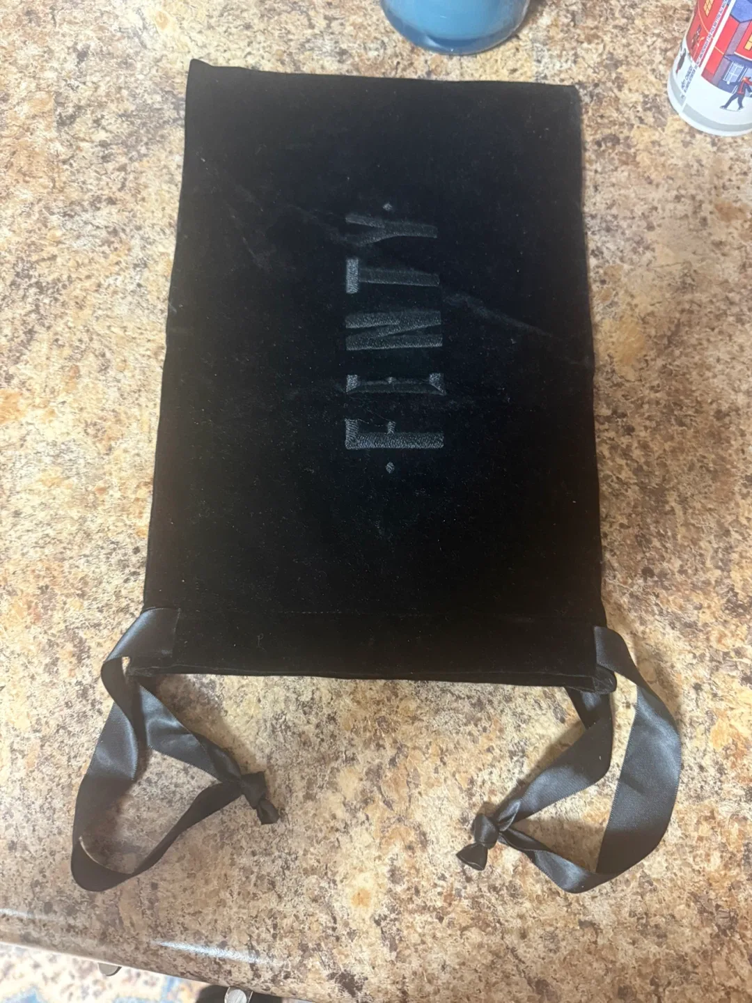 Fenty Black Velvet Drawstring Bag image indicator(2)