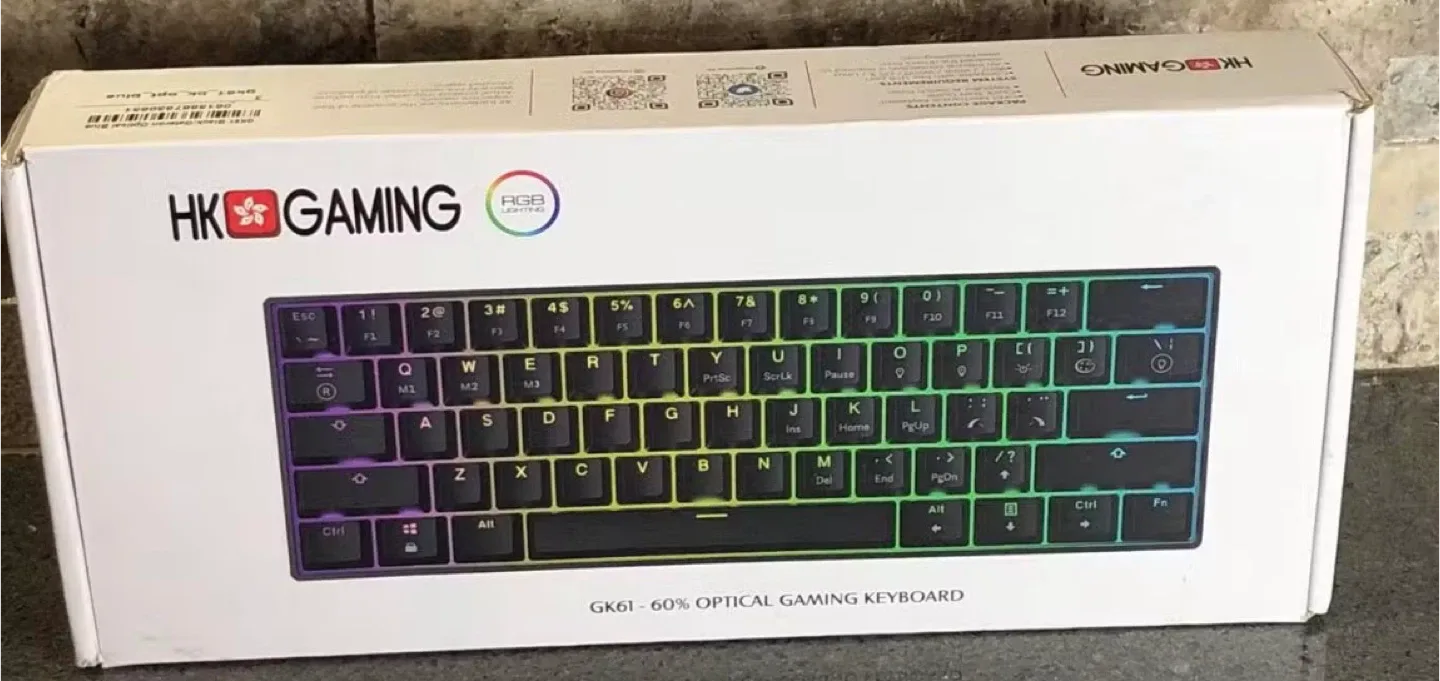HK Gaming GK61 - 60% Optical Gaming Keyboard - New
