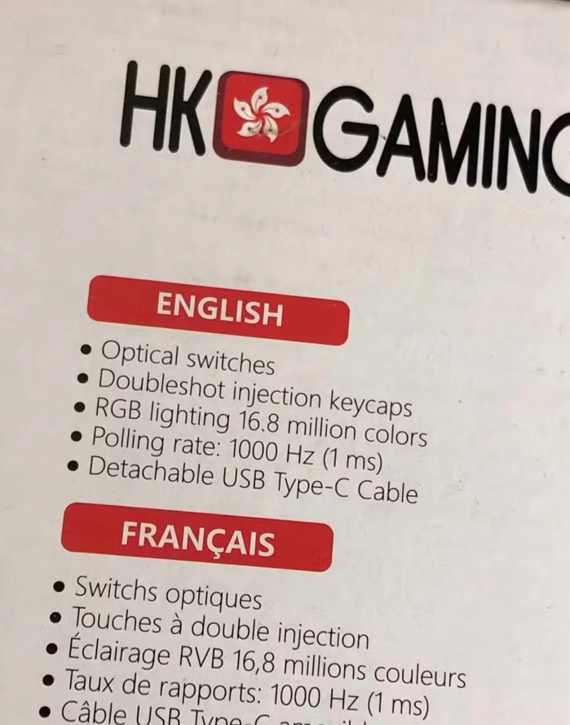 HK Gaming GK61 - 60% Optical Gaming Keyboard - New image indicator(3)