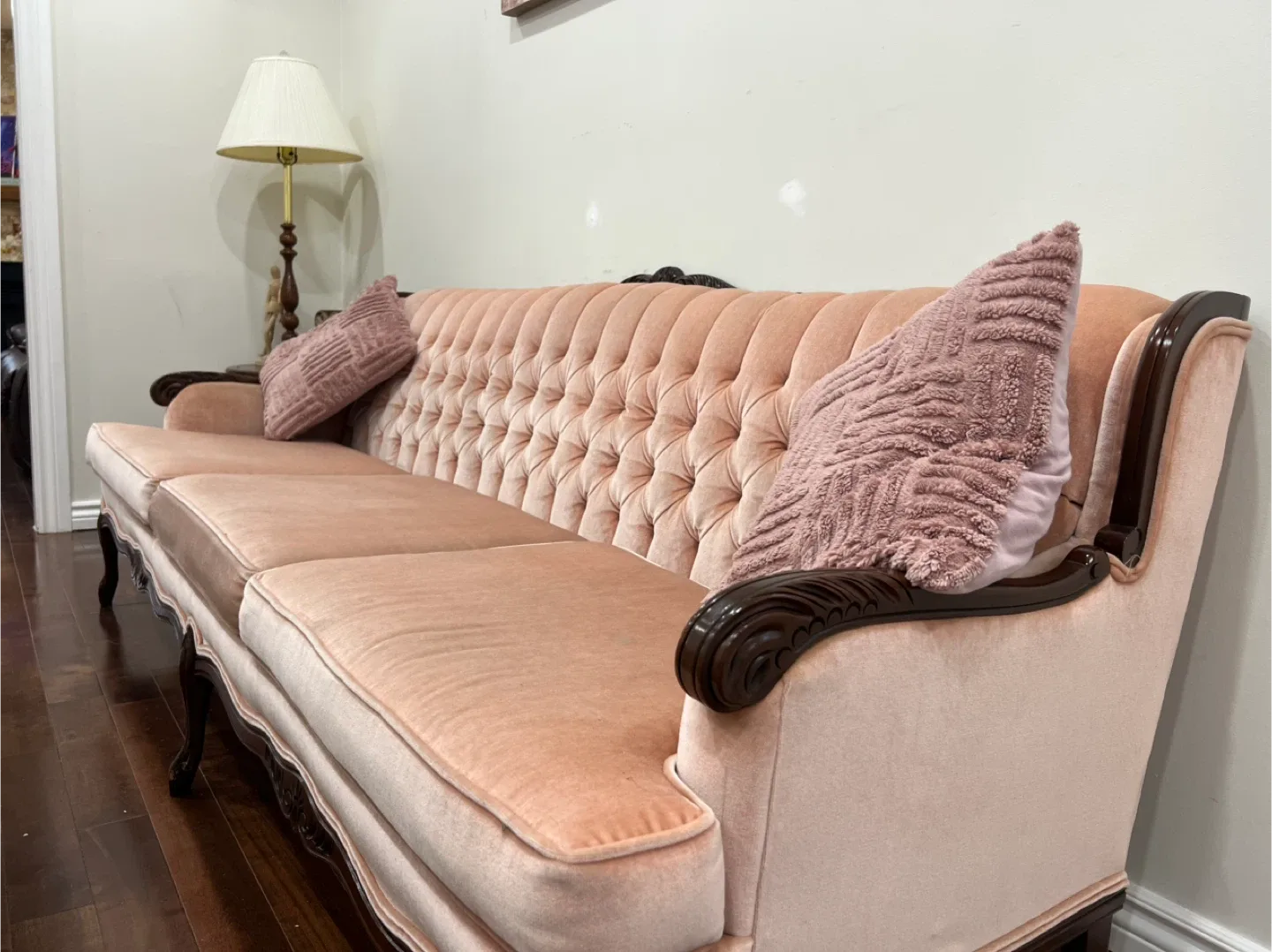 Vintage Pink Sofa & Armchair Set image indicator(3)