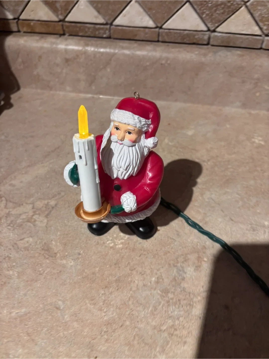 Kurt Adler Vintage Santa Claus Figure with Candle Light image indicator(4)