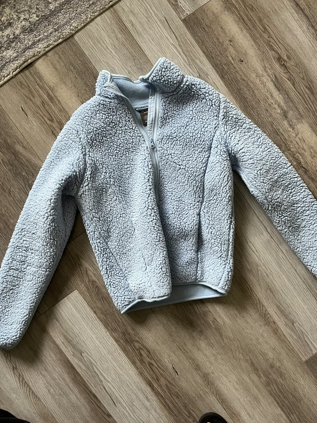 Blue Fleece Zip Up Jacket