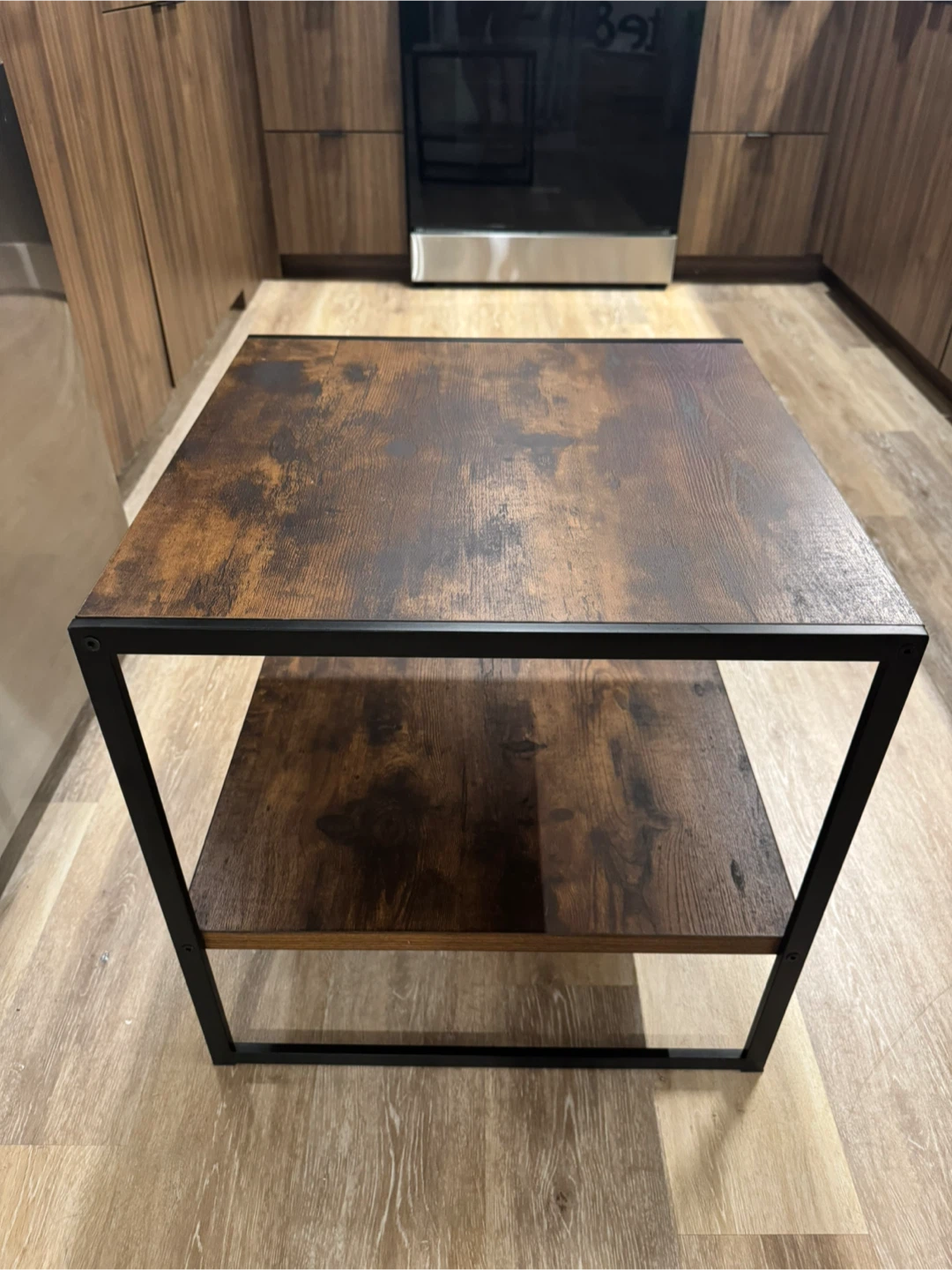 Brown & Black 2-Tier Side Table - photo 3
