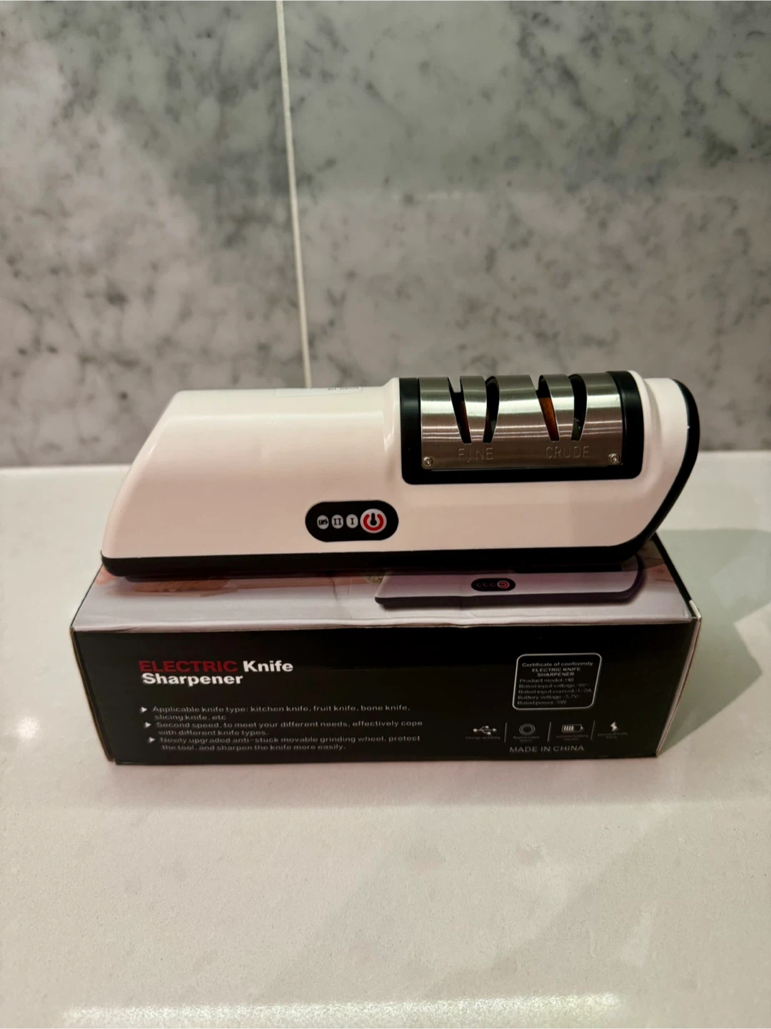 Electric Knife Sharpener + Sharpening Stone - photo 2