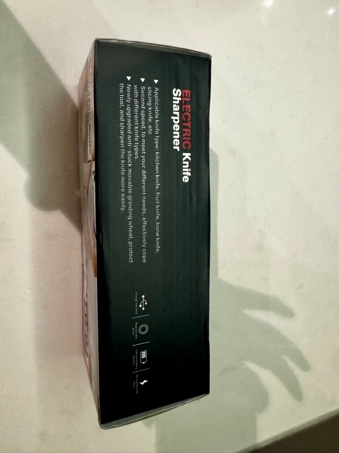 Electric Knife Sharpener + Sharpening Stone image indicator(7)