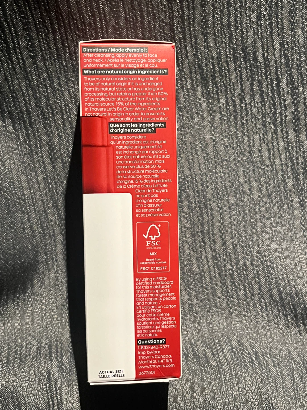 Thayers Let's Be Clear Water Cream - New! - photo 3