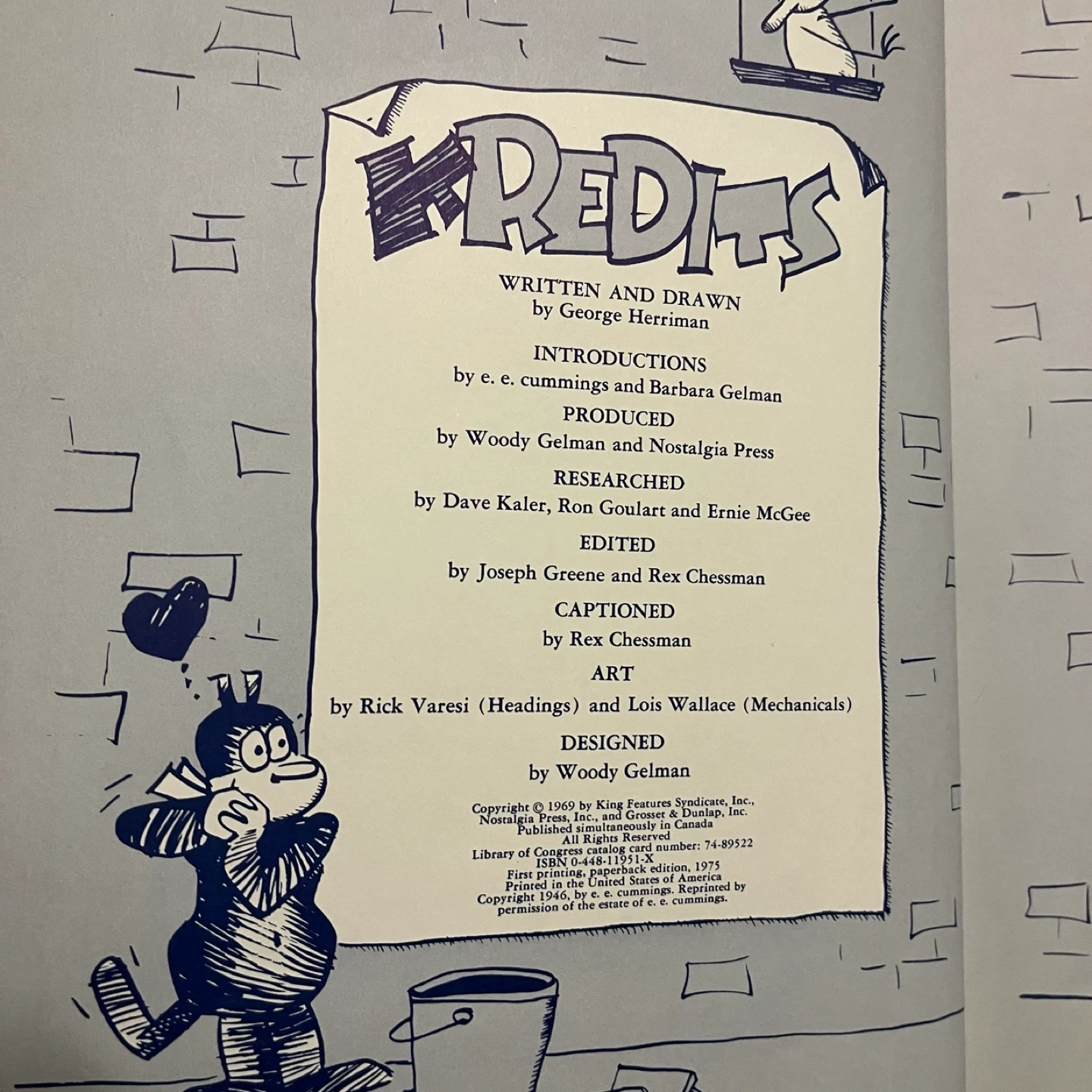 Krazy Kat by George Herriman Vintage book - photo 5