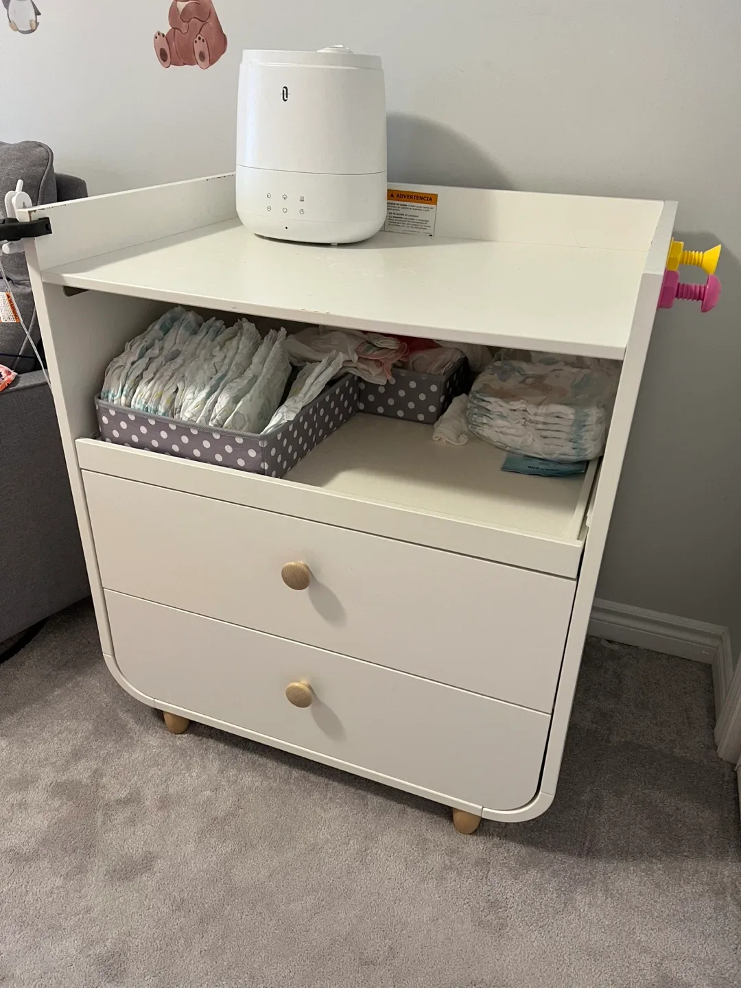 Changing Table with Drawers