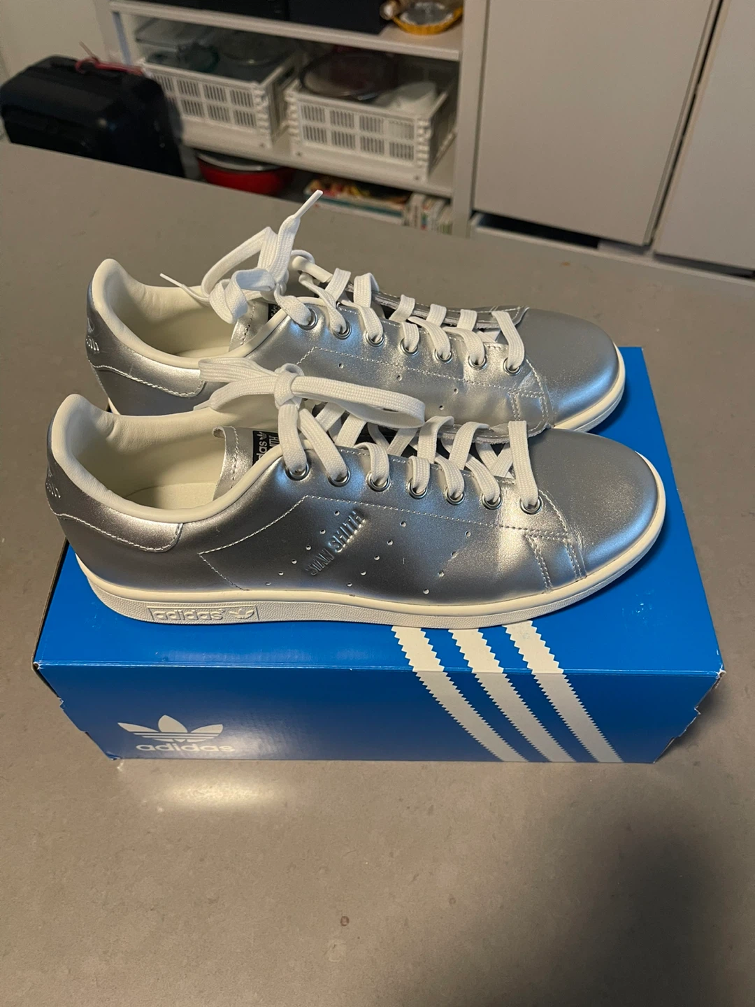 Adidas Stan Smith W Silver US 10.5 New - photo 2