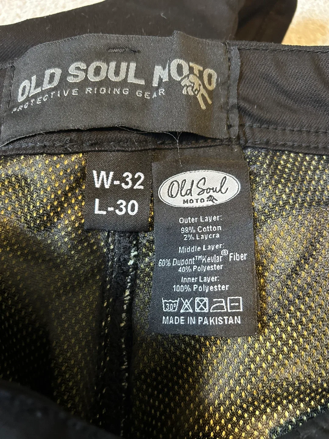 Old Soul Moto Black Cargo Pants W32 L30 image indicator(8)