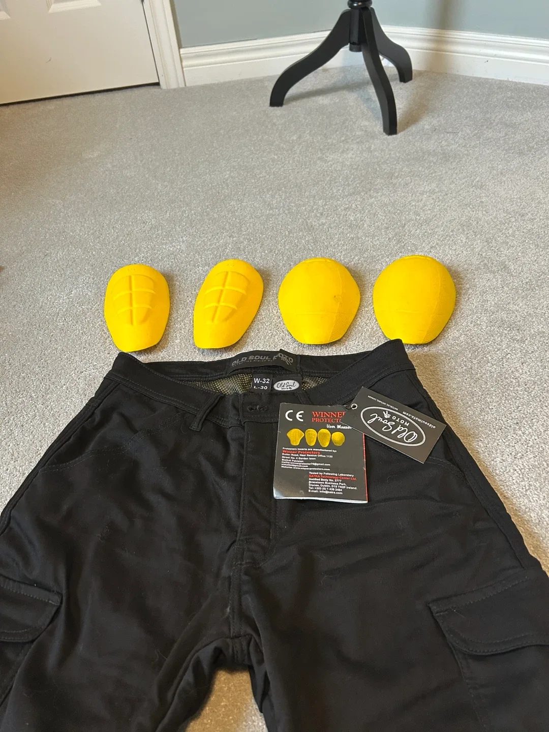 Old Soul Moto Black Cargo Pants W32 L30